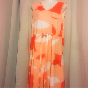 XXL long sheath sleeveless dress